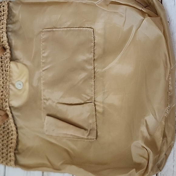 Time and Tru Tan Woven Tote with "Vacay" in Purple - Picture 9 of 12